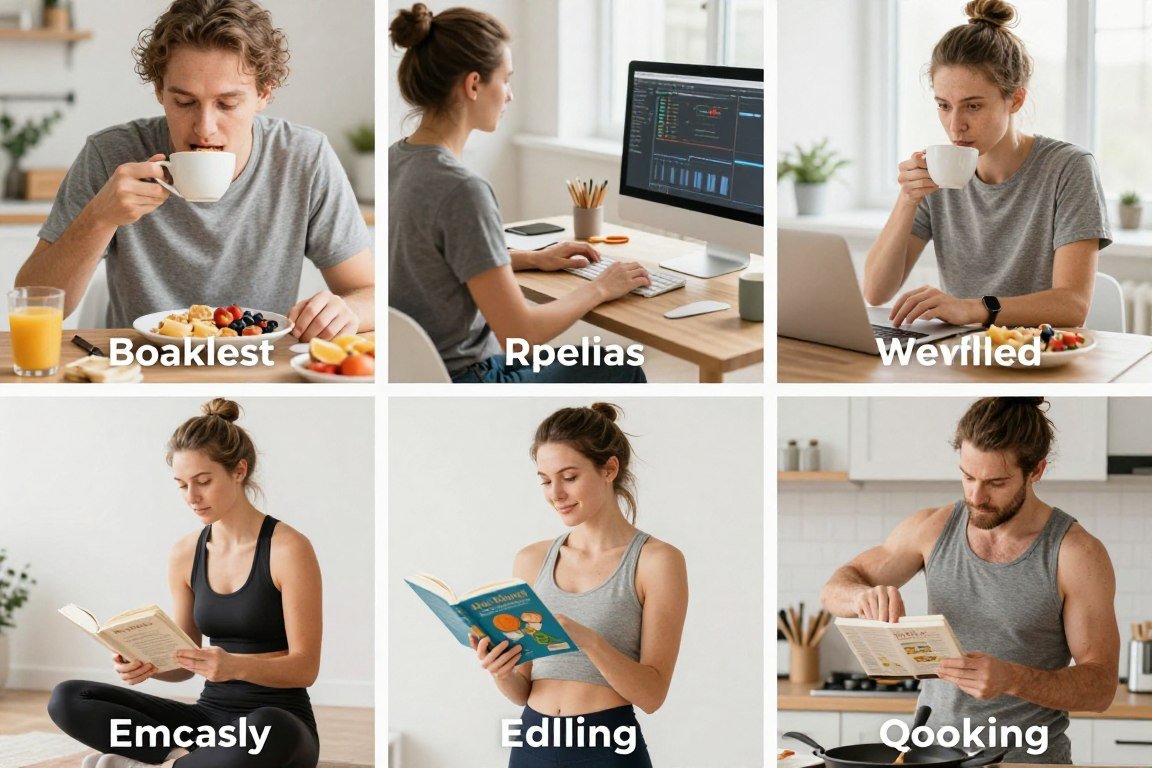 Daily activities vocabulary in action