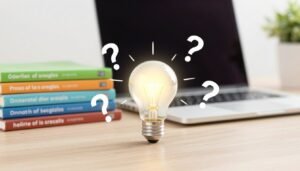 FAQ concept for online English courses