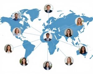 Online English learning community connecting students worldwide
