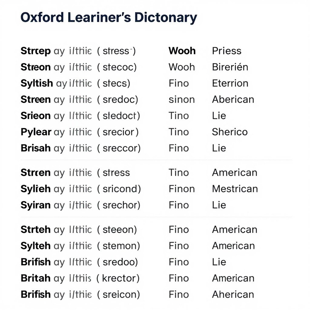 Oxford Learner's Dictionary pronunciation guide