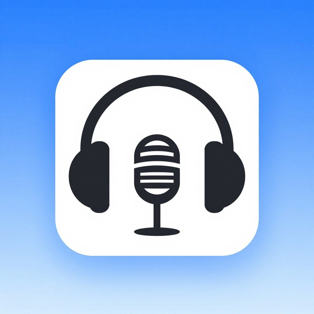 Podcast icon representing English learning podcasts