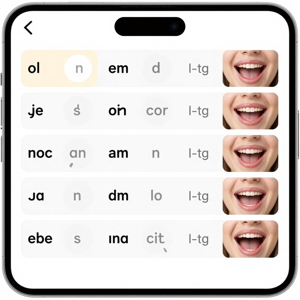 Sounds pronunciation app phonetic chart interface