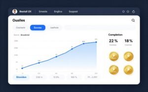 Student progress dashboard for online English course