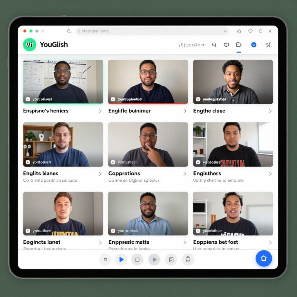 YouGlish website showing pronunciation examples from videos