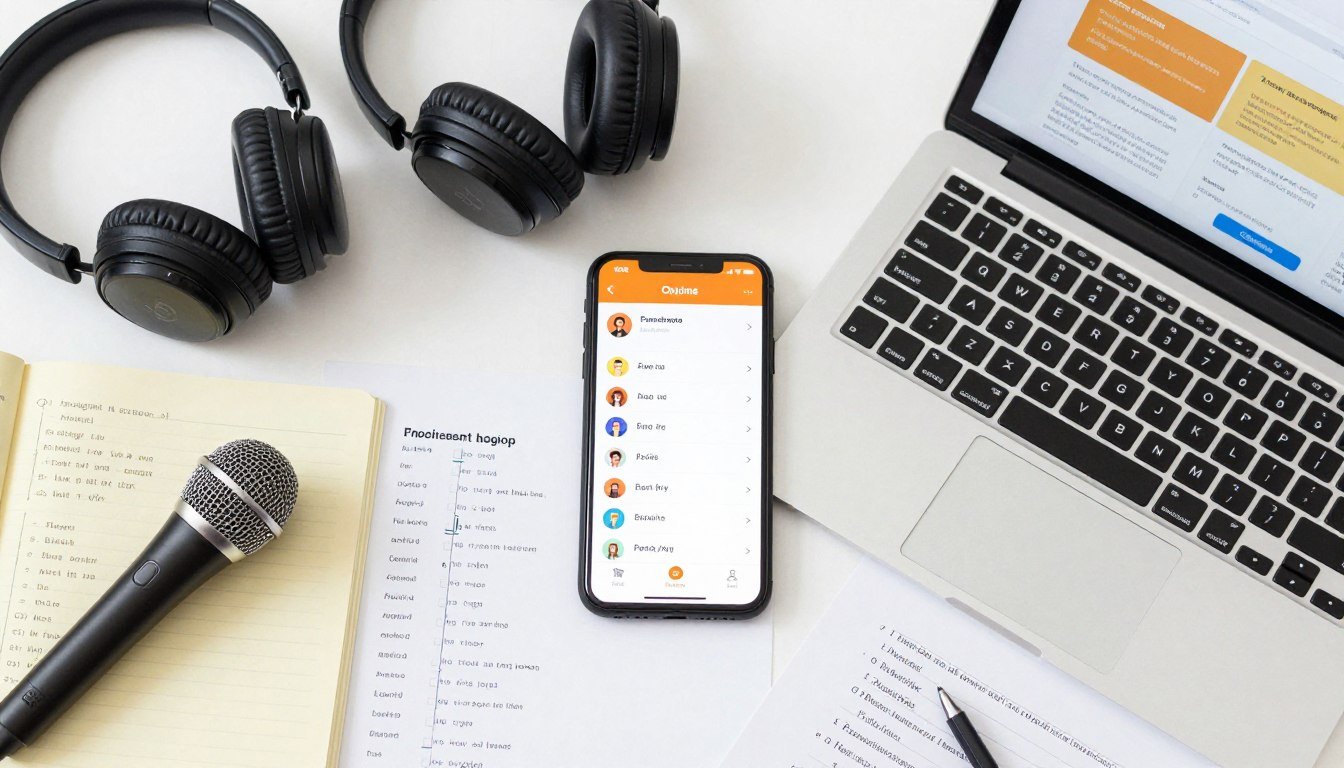 collection of English pronunciation learning resources including apps, books, and courses