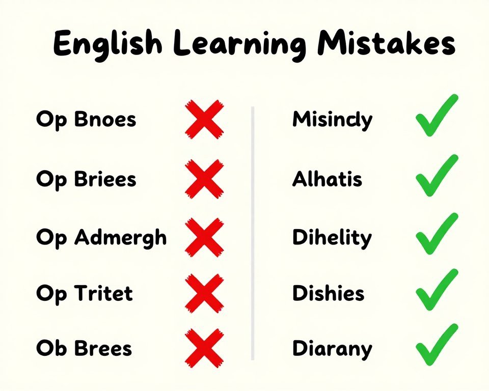 common English learning mistakes to avoid