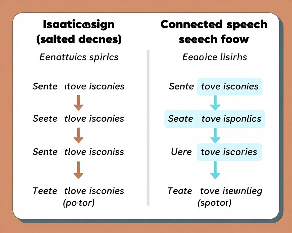 connected speech versus isolated words