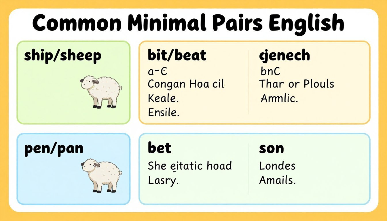 examples of minimal pairs in English pronunciation