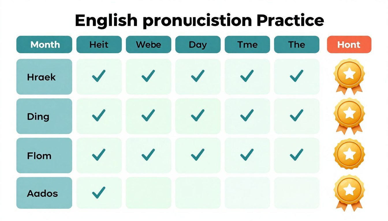 habit tracker for English pronunciation practice