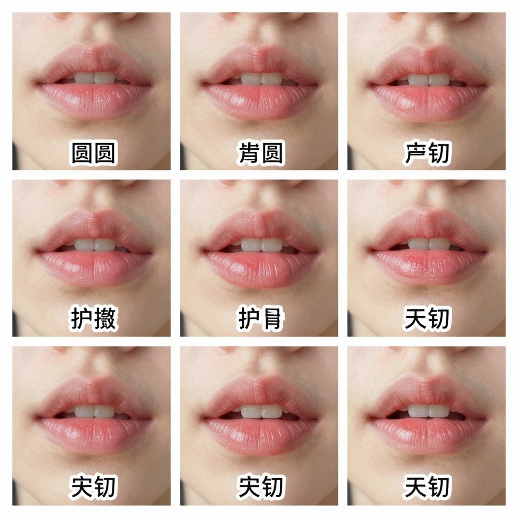 lip position exercises for English sounds