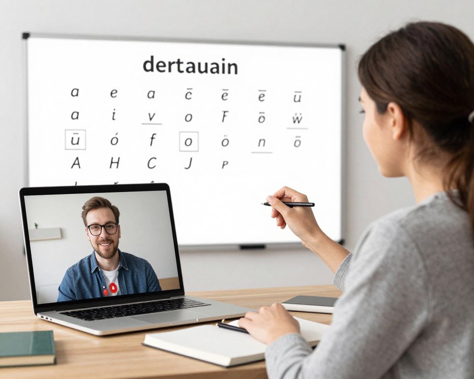 one-on-one English pronunciation tutoring session