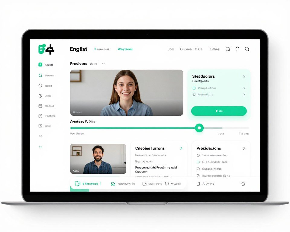 online English pronunciation course interface