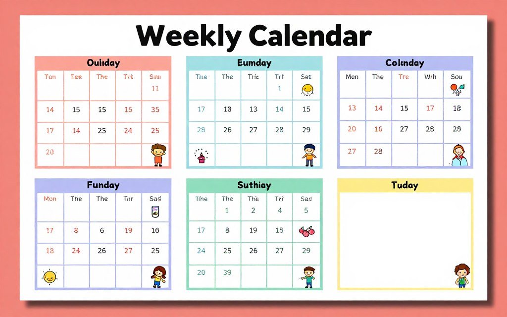 weekly pronunciation practice calendar