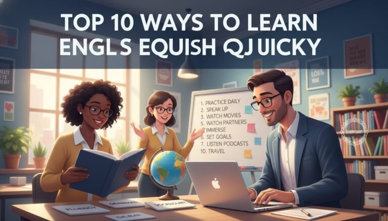 أفضل 10 طرق لتعلم الإنجليزية بسرعة