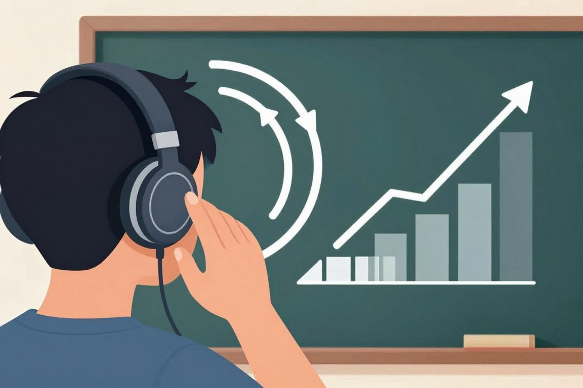 تقنية الاستماع المتكرر للإنجليزية