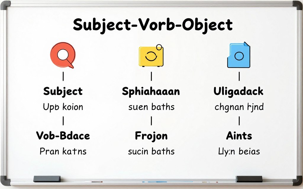 تكوين الجمل الأساسية في اللغة الإنجليزية