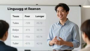 شخص واثق يتحدث الإنجليزية بطلاقة بعد رحلة التعلم