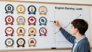 طالب يحرز تقدماً ملحوظاً في تعلم اللغة الإنجليزية