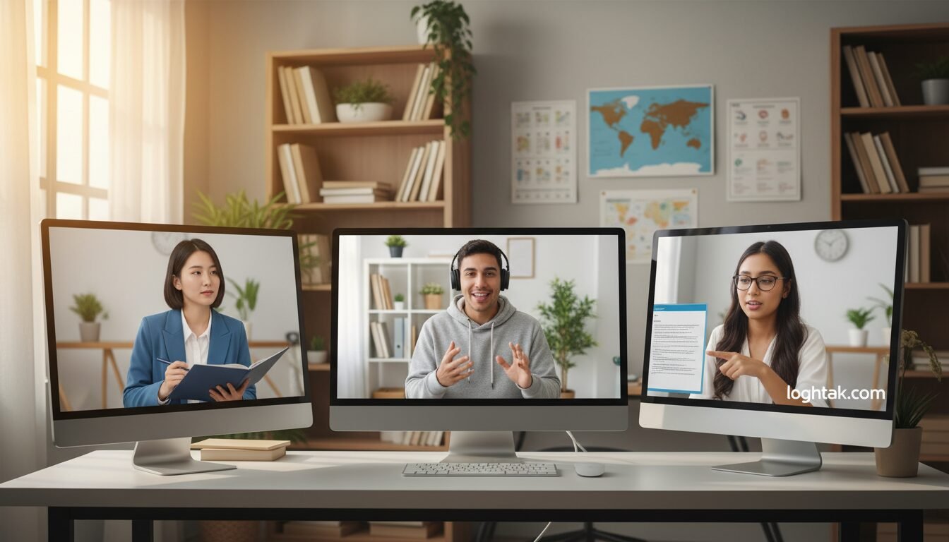 كورس إنجليزي أونلاين بالصوت والصورة