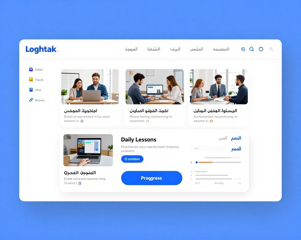منصة loghtak.com لتعلم اللغة الإنجليزية